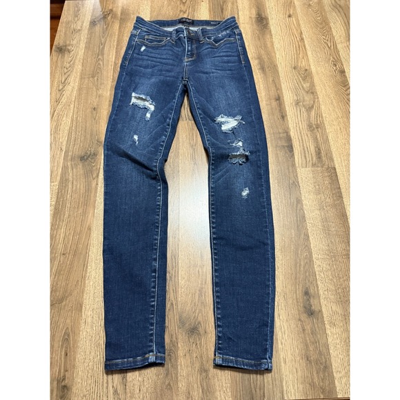 Judy Blue Denim - Judy Blue Jeans, Women's Size 5/27, Blue, Denim, Skinny Fit, Distressed, Pockets